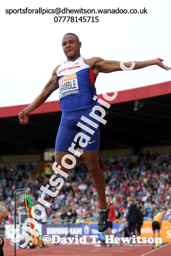 Mens long jump, Sainsbury's British Champs, Alexander Stadium, Birmingham. Photo: David T. Hewitson/Sprts for All Pics